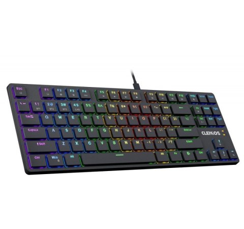Klawiatura mechaniczna CLEIKOS GK-135 podświetlenie LED Czarna Klawiatura mechaniczna CLEIKOS GK-135 podświetlenie LED Czarna