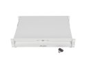 Szuflada do szaf 19 cali 2U 360mm szara 2U/483x360mm udźwig do 90kg montaż 4 punktowy