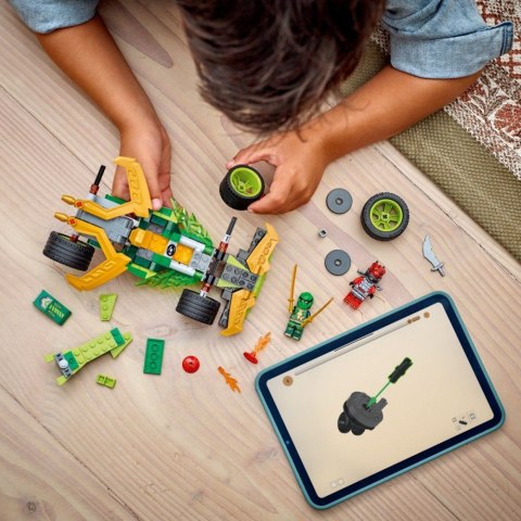 Klocki Ninjago 71828 Samochód wyścigowy Lloyda z napędem typu pull-back Klocki Ninjago 71828 Samochód wyścigowy Lloyda z napędem typu pull-back
