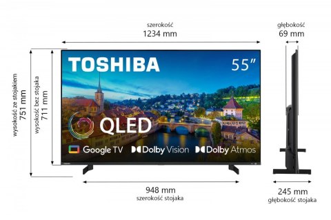 Telewizor QLED 55 cali 55QG5E63DG Telewizor QLED 55 cali 55QG5E63DG