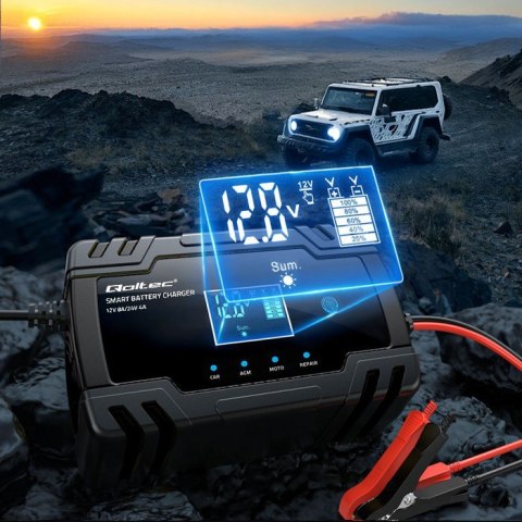 Inteligentna mikroprocesorowa ładowarka 12V 8A | 24V 4A |Prostownik z funkcją naprawy do akumulatora AGM GEL | LCD Inteligentna mikroprocesorowa ładowarka 12V 8A | 24V 4A |Prostownik z funkcją naprawy do akumulatora AGM GEL | LCD