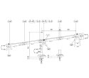 Ramię do monitora DS60-600BL3
