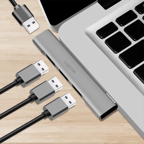 Smukły HUB USB-A do 1x USB-A 3.0 3xUSB-A 2.0 Smukły HUB USB-A do 1x USB-A 3.0 3xUSB-A 2.0
