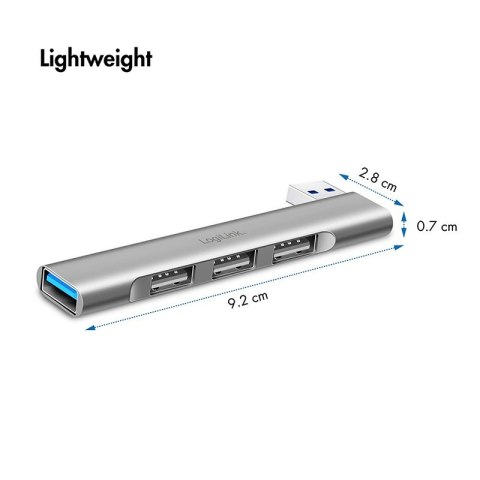 Smukły HUB USB-A do 1x USB-A 3.0 3xUSB-A 2.0 Smukły HUB USB-A do 1x USB-A 3.0 3xUSB-A 2.0