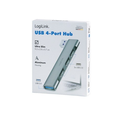 Smukły HUB USB-A do 1x USB-A 3.0 3xUSB-A 2.0 Smukły HUB USB-A do 1x USB-A 3.0 3xUSB-A 2.0