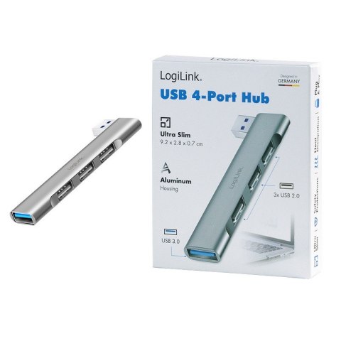 Smukły HUB USB-A do 1x USB-A 3.0 3xUSB-A 2.0 Smukły HUB USB-A do 1x USB-A 3.0 3xUSB-A 2.0