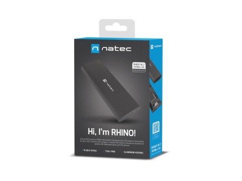 Obudowa SSD zewnętrzna NATEC RHINO M.2 NVME USB-C 3.1 GEN 2 Obudowa SSD zewnętrzna NATEC RHINO M.2 NVME USB-C 3.1 GEN 2