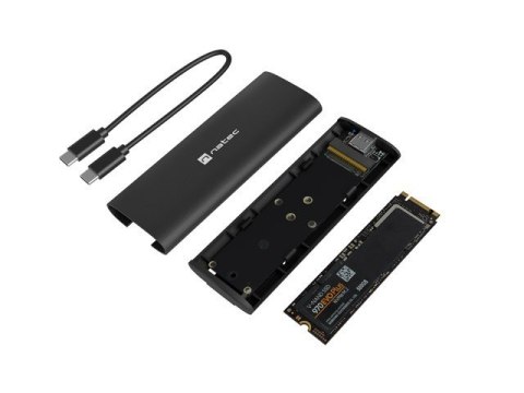 Obudowa SSD zewnętrzna NATEC RHINO M.2 NVME USB-C 3.1 GEN 2 Obudowa SSD zewnętrzna NATEC RHINO M.2 NVME USB-C 3.1 GEN 2
