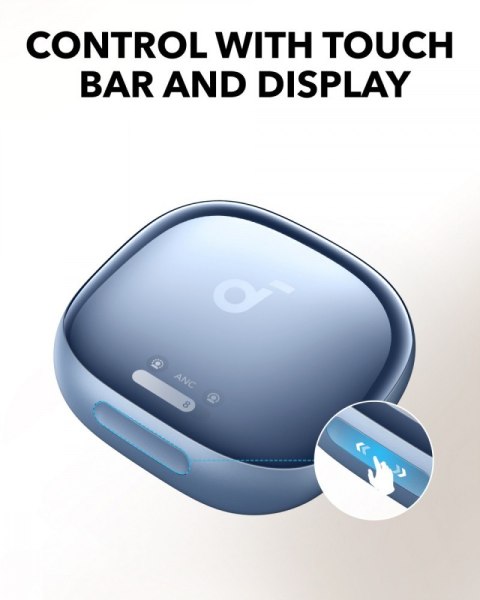 Słuchawki bezprzewodowe Soundcore Liberty 4 PRO Bluetooth błyszczący błękit Słuchawki bezprzewodowe Soundcore Liberty 4 PRO Bluetooth błyszczący błękit