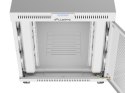 Szafa instalacyjna rack stojąca 19 cali 15U 800x1000 drzwi perforowane LCD szara (Flat pack)