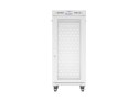Szafa instalacyjna rack stojąca 19 cali 27U 600x800 drzwi perforowane LCD szara (Flat pack)