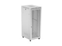 Szafa instalacyjna rack stojąca 19 cali 42U 800x1000 drzwi perforowane LCD szara (Flat pack)
