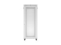 Szafa instalacyjna rack stojąca 19 cali 42U 800x1000 drzwi perforowane LCD szara (Flat pack)