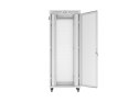 Szafa instalacyjna rack stojąca 19 cali 42U 800x1000 drzwi perforowane LCD szara (Flat pack)
