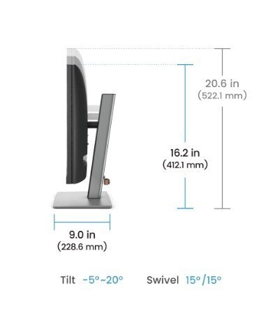 Monitor 24 cale RD240Q WQXGA 5ms/IPS/1200:1/HDMI/DP Monitor 24 cale RD240Q WQXGA 5ms/IPS/1200:1/HDMI/DP