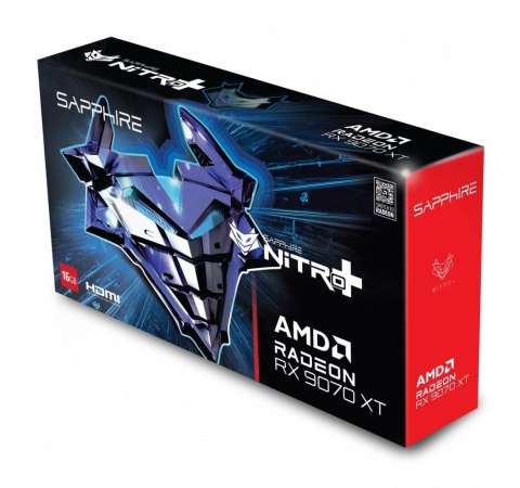 Karta graficzna Radeon RX 9070 XT NITRO+ GAMING OC 16GB GDDR6 256bit 2DP/2HDMI Karta graficzna Radeon RX 9070 XT NITRO+ GAMING OC 16GB GDDR6 256bit 2DP/2HDMI