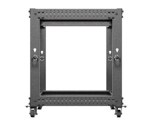 Open rack 19" 12U 600x600-1100 regulowany czarny Open rack 19" 12U 600x600-1100 regulowany czarny