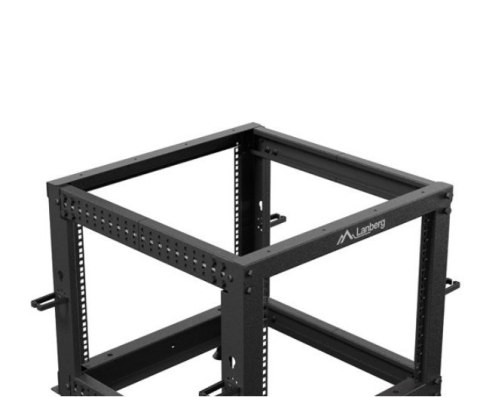 Open rack 19'' 9U 600x600-1100 regulowany czarny Open rack 19'' 9U 600x600-1100 regulowany czarny