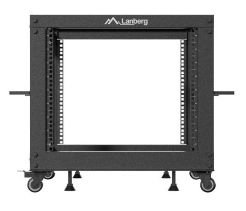 Open rack 19'' 9U 600x600-1100 regulowany czarny Open rack 19'' 9U 600x600-1100 regulowany czarny