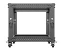 Open rack 19'' 9U 600x600-1100 regulowany czarny