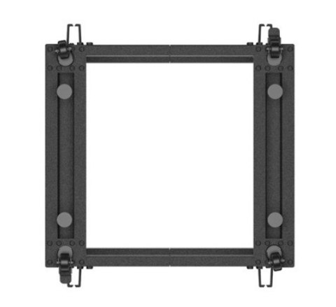 Open rack 19'' 9U 600x600-1100 regulowany czarny Open rack 19'' 9U 600x600-1100 regulowany czarny
