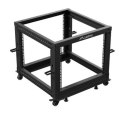 Open rack 19'' 9U 600x600-1100 regulowany czarny