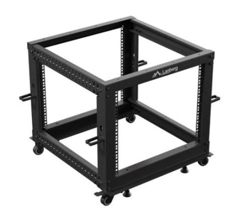 Open rack 19'' 9U 600x600-1100 regulowany czarny Open rack 19'' 9U 600x600-1100 regulowany czarny