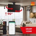 Sufitowy elektryczny uchwyt do TV MC-490 obsługa TUYA, max VESA 600x400, obrót 90st. 32-75', max 35 kg