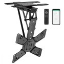 Uchwyt sufitowy elektryczny do TV, MC-491 23-65', max 30kg, VESA 600x400, obrót 90st, pilot