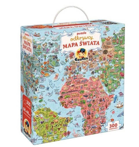 Puzzle odkrywcy - Mapa świata 300 elementów Puzzle odkrywcy - Mapa świata 300 elementów
