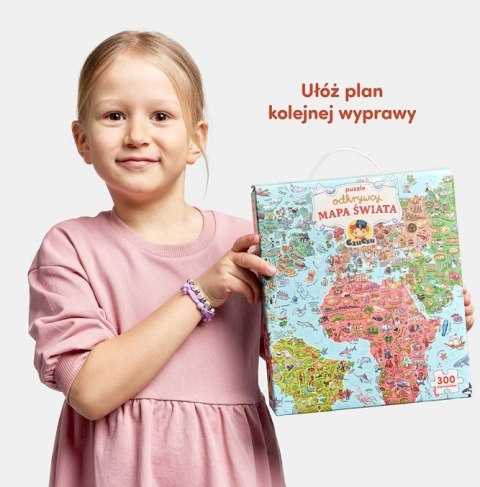 Puzzle odkrywcy - Mapa świata 300 elementów Puzzle odkrywcy - Mapa świata 300 elementów