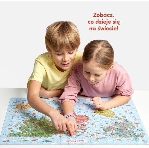 Puzzle odkrywcy - Mapa świata 300 elementów Puzzle odkrywcy - Mapa świata 300 elementów