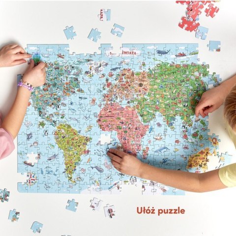 Puzzle odkrywcy - Mapa świata 300 elementów Puzzle odkrywcy - Mapa świata 300 elementów
