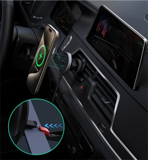 HD-MC13 ładowarka samochodowa bezprzewodowa Qi2 15W 3A + kabel USB-C HD-MC13 ładowarka samochodowa bezprzewodowa Qi2 15W 3A + kabel USB-C