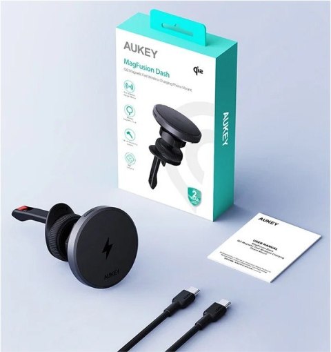 HD-MC13 ładowarka samochodowa bezprzewodowa Qi2 15W 3A + kabel USB-C HD-MC13 ładowarka samochodowa bezprzewodowa Qi2 15W 3A + kabel USB-C