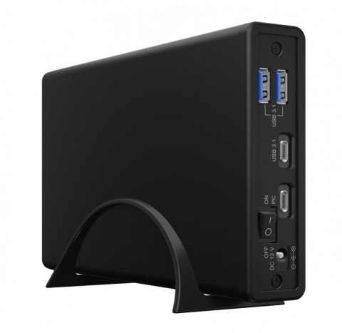 Obudowa IB-382H-C31 2,5/3,5 HDD z wbudowanym HUB 1xUSB-C, 2xUSB -A, 12V2A Obudowa IB-382H-C31 2,5/3,5 HDD z wbudowanym HUB 1xUSB-C, 2xUSB -A, 12V2A