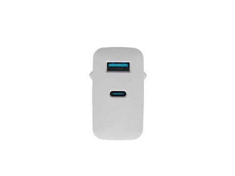 Ładowarka sieciowa Ribera GAN 1X USB-A + 1X USB-C 45W Biała Ładowarka sieciowa Ribera GAN 1X USB-A + 1X USB-C 45W Biała