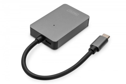 Czytnik kart USB-C, 2-portowy UHS-II SD4.0 TF4.0 High Speed, aluminiowy, Szary Czytnik kart USB-C, 2-portowy UHS-II SD4.0 TF4.0 High Speed, aluminiowy, Szary