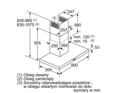 Okap kominowy DWB96BC60 Okap kominowy DWB96BC60