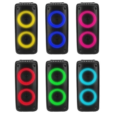 Głośnik FUNBOX BT MT3181 Bluetooth 5.0/TWS/MP3/MicroSD/USB/AUX/Equalizer/Jack 6.3/RGB/USB-C/ RMS 40W/PMPO 1000W Głośnik FUNBOX BT MT3181 Bluetooth 5.0/TWS/MP3/MicroSD/USB/AUX/Equalizer/Jack 6.3/RGB/USB-C/ RMS 40W/PMPO 1000W