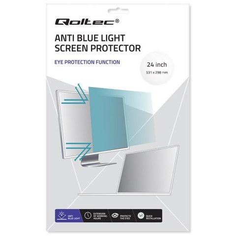 Filtr światła niebieskiego 24 cale | 16:9 | Ochrona wzroku | Anti Glare | Matowy | na monitor Filtr światła niebieskiego 24 cale | 16:9 | Ochrona wzroku | Anti Glare | Matowy | na monitor