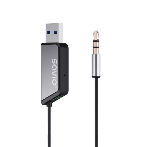 Transmiter Adapter AUX z bluetooth 5.3, funkcja zestawu głośnomówiącego, TR-16 Transmiter Adapter AUX z bluetooth 5.3, funkcja zestawu głośnomówiącego, TR-16