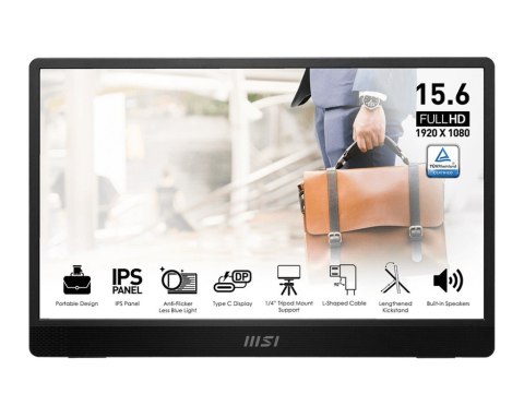 Monitor 15.6 cala PRO MP161 E2U LED/FHD/Flat/60Hz/szary Monitor 15.6 cala PRO MP161 E2U LED/FHD/Flat/60Hz/szary