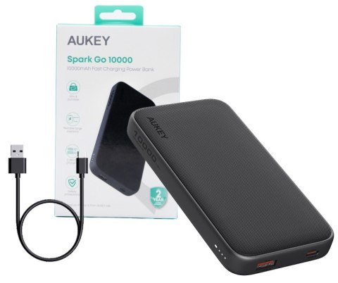 PB-Y46 Power Bank | 10000 mAh | 15W | 2xUSB | LED | kabel USB-C PB-Y46 Power Bank | 10000 mAh | 15W | 2xUSB | LED | kabel USB-C