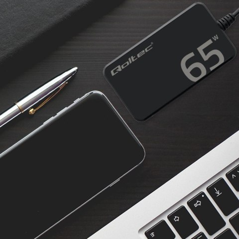 Ładowarka sieciowa 65W GaN Super Fast SLIM | PD | 5-20V | 3.25A |USB-C 3.1 | Laptop | MacBook | Smartfon | +kabel Ładowarka sieciowa 65W GaN Super Fast SLIM | PD | 5-20V | 3.25A |USB-C 3.1 | Laptop | MacBook | Smartfon | +kabel