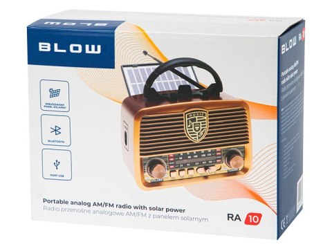 Radio przenośne analogowe RA10 AM/FM solarne Radio przenośne analogowe RA10 AM/FM solarne