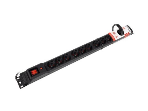 Listwa przeciwprzepięciowa M12/16A Rack 19'' 1.5m czarna (12 gniazd) Listwa przeciwprzepięciowa M12/16A Rack 19'' 1.5m czarna (12 gniazd)