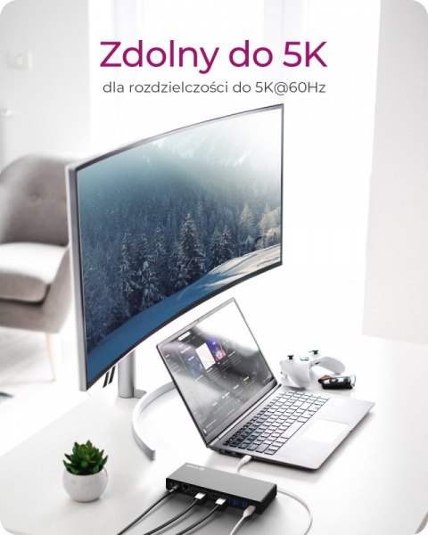 Stacja dokująca IB-DK2245AC 13w1, 2xDP,2xHDI,USB, LAN, USB-C, PD do 60W Stacja dokująca IB-DK2245AC 13w1, 2xDP,2xHDI,USB, LAN, USB-C, PD do 60W
