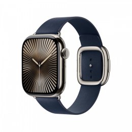 Pasek w kolorze głębinowego błękitu z klamrą nowoczesną do koperty 42 mm - rozmiar S