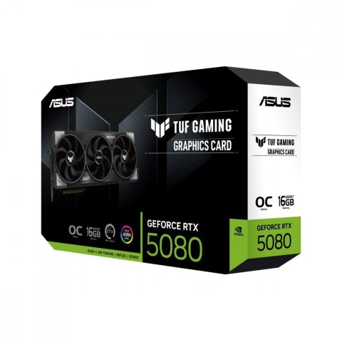 Karta graficzna GeForce RTX 5080 TUF GAMING OC 16GB GDDR7 256bit DP/HDMI Karta graficzna GeForce RTX 5080 TUF GAMING OC 16GB GDDR7 256bit DP/HDMI
